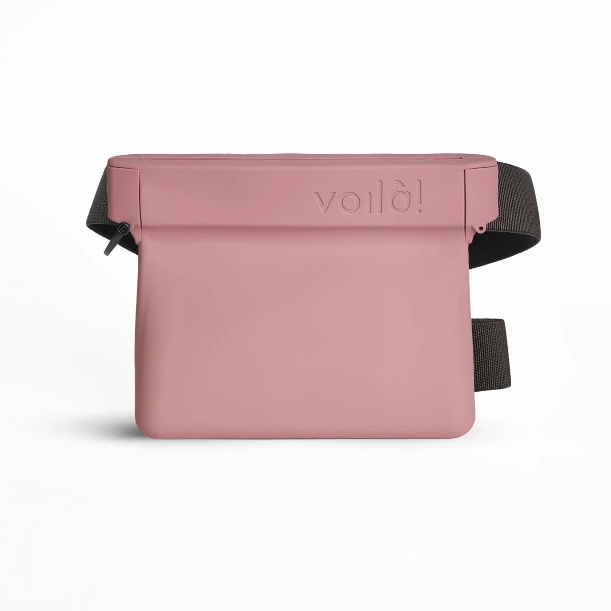 Dusty Rose Ultimate Treat Pouch The Large by Voilà Pets with adjustable black belt
