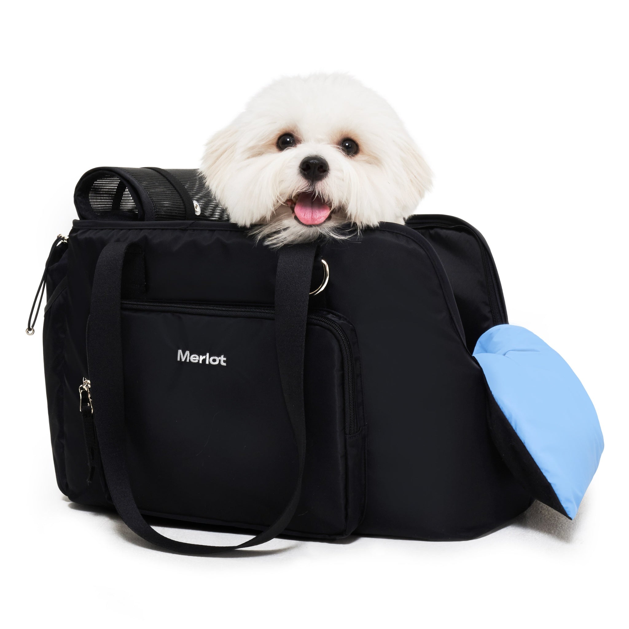 Dog Carrier Bag – Mermer™ Bag Black - Merlot - La Maison Mou