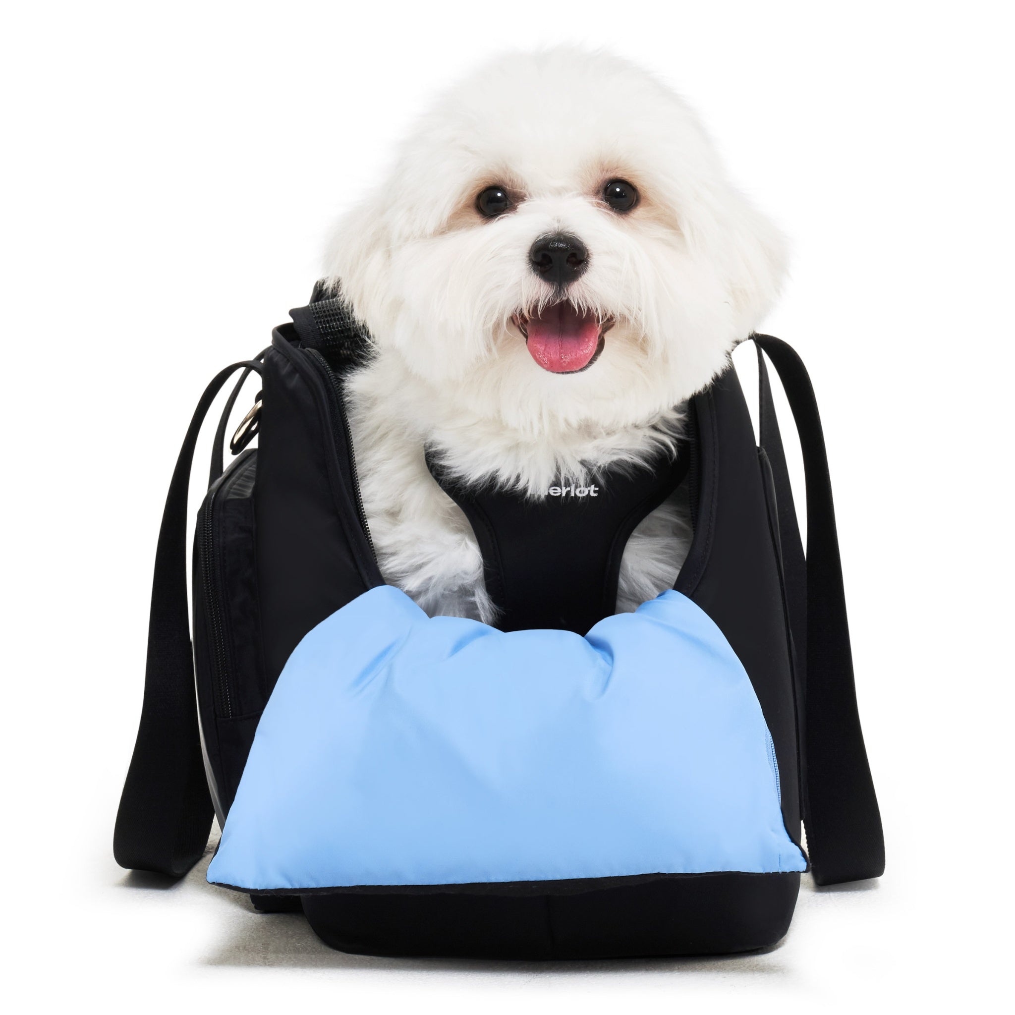 Dog Carrier Bag – Mermer™ Bag Black - Merlot - La Maison Mou