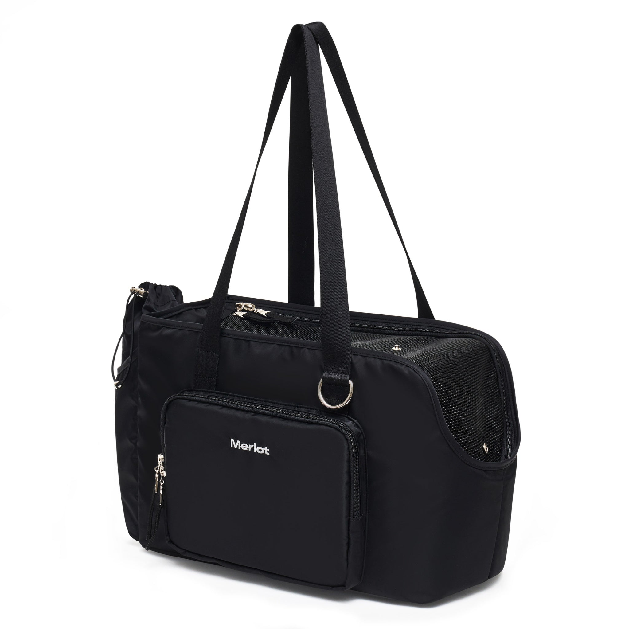 Dog Carrier Bag – Mermer™ Bag Black - Merlot - La Maison Mou