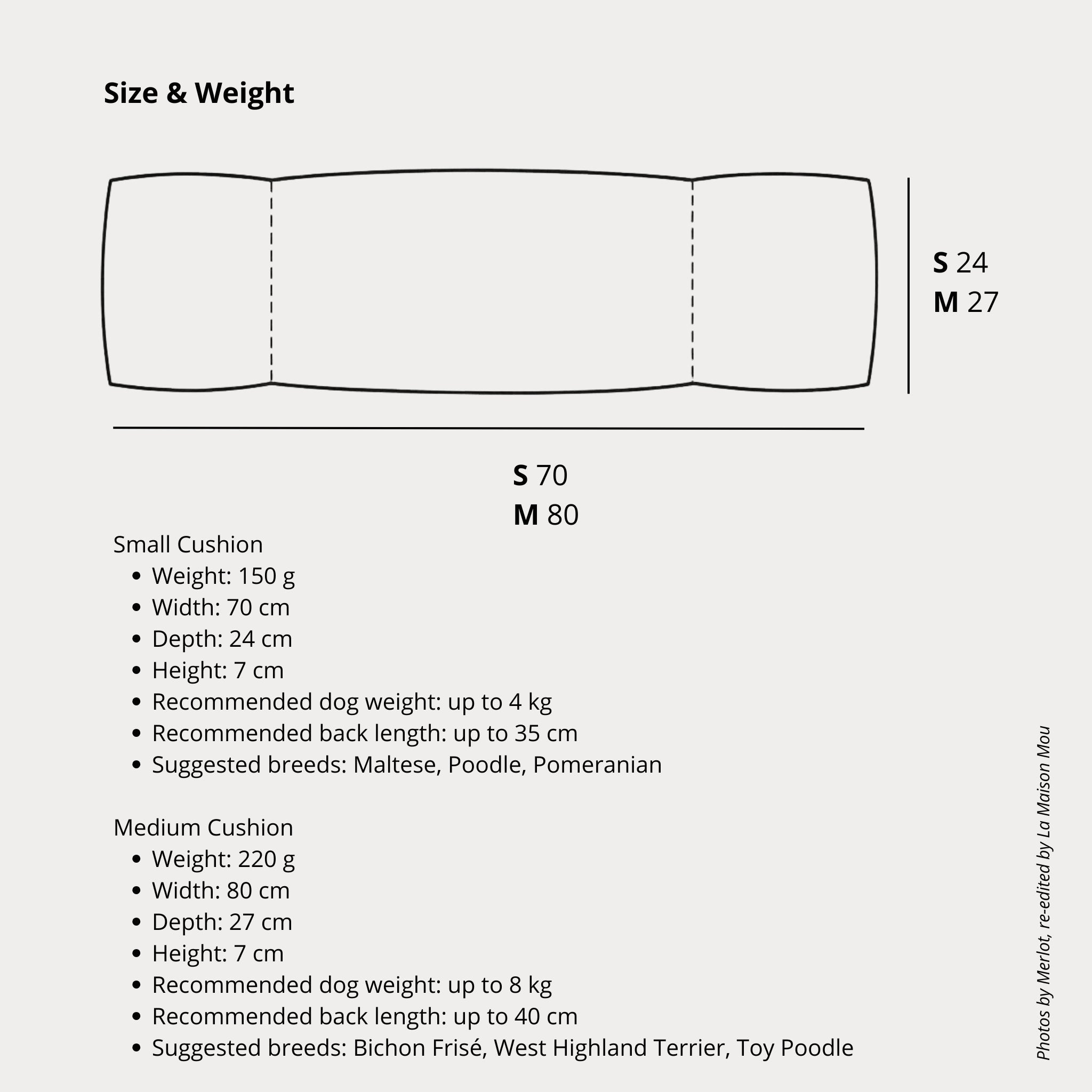 Dog Carrier Bag – Mermer™ Cushion Blue Black - Merlot - La Maison Mou