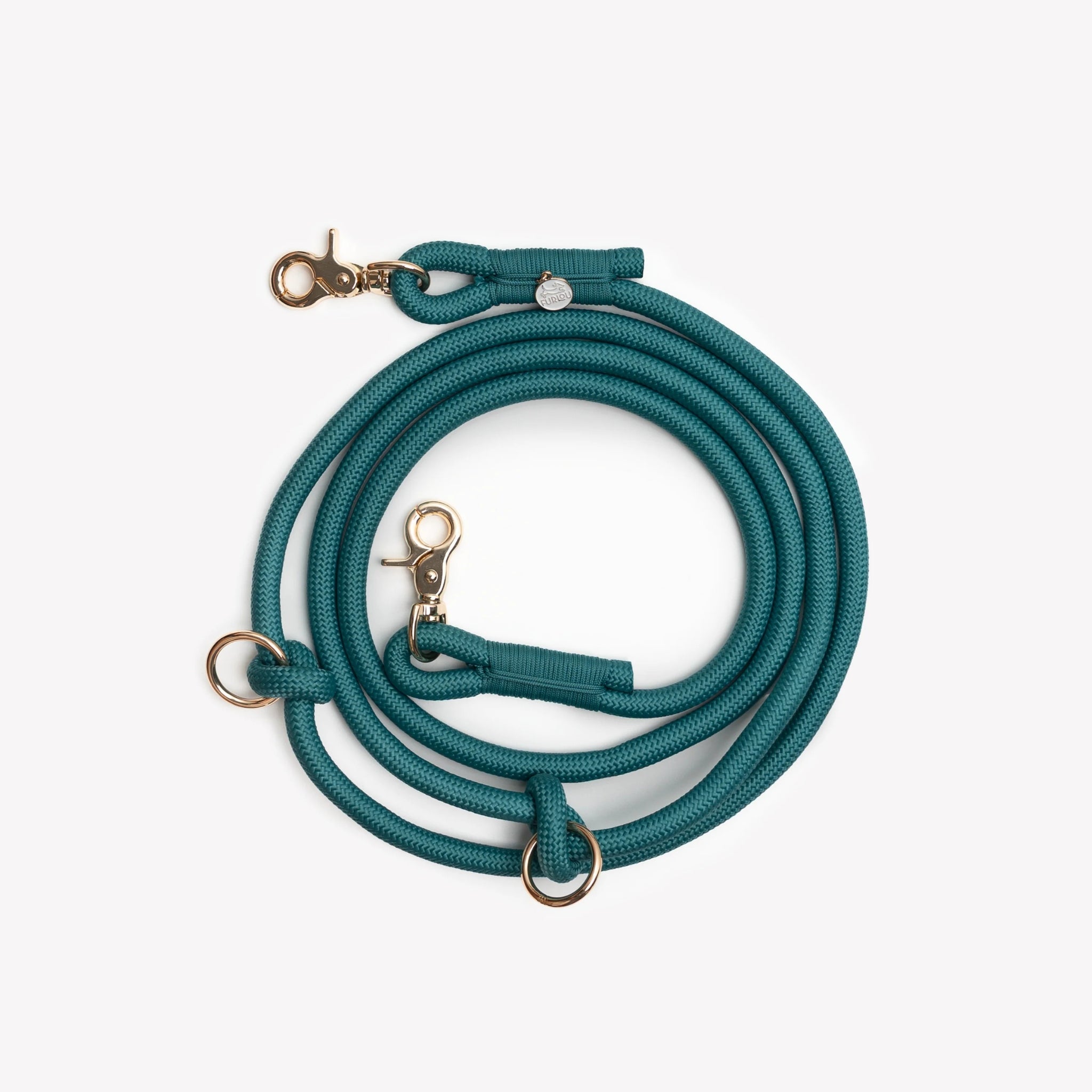 Dog Leash - Hands Free Braided Rope Blue - Furlou - La Maison Mou
