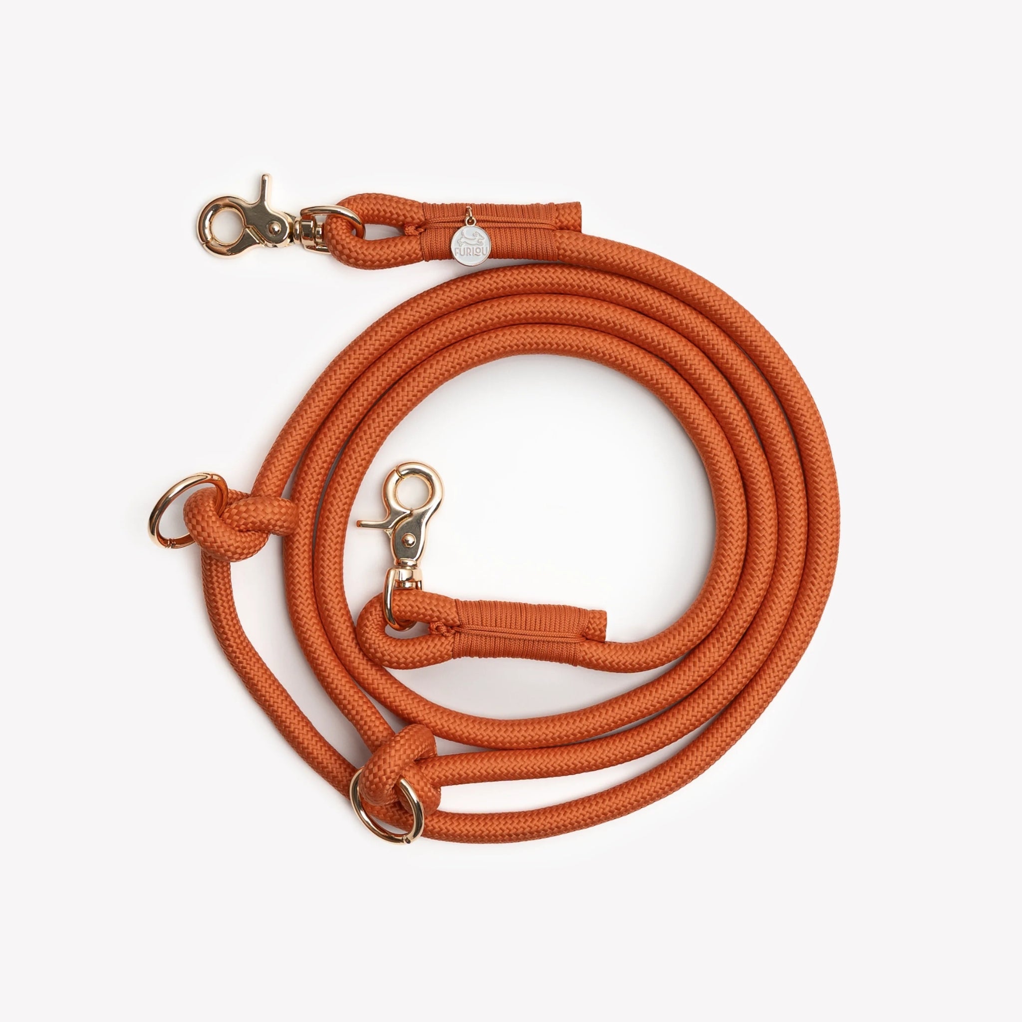 Dog Leash - Hands Free Braided Rope Terracotta - Furlou - La Maison Mou