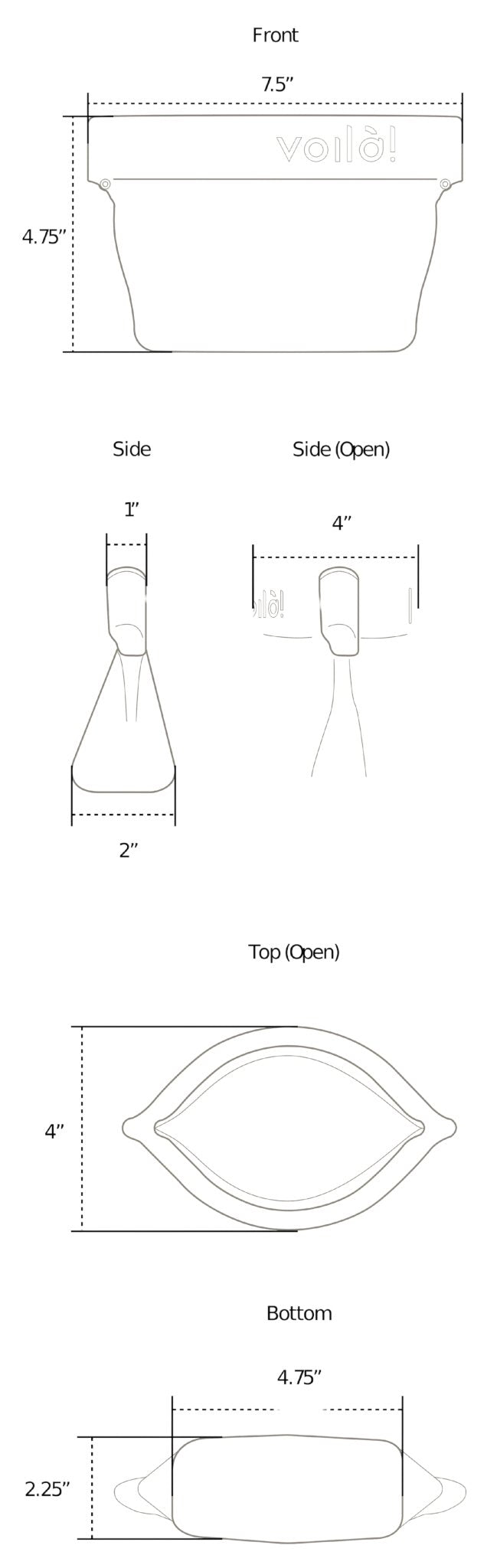 Dog Treat Pouch - Mini Ultimate Maroon 12oz - Voilà Pets - La Maison Mou