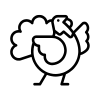 Turkey icon bird