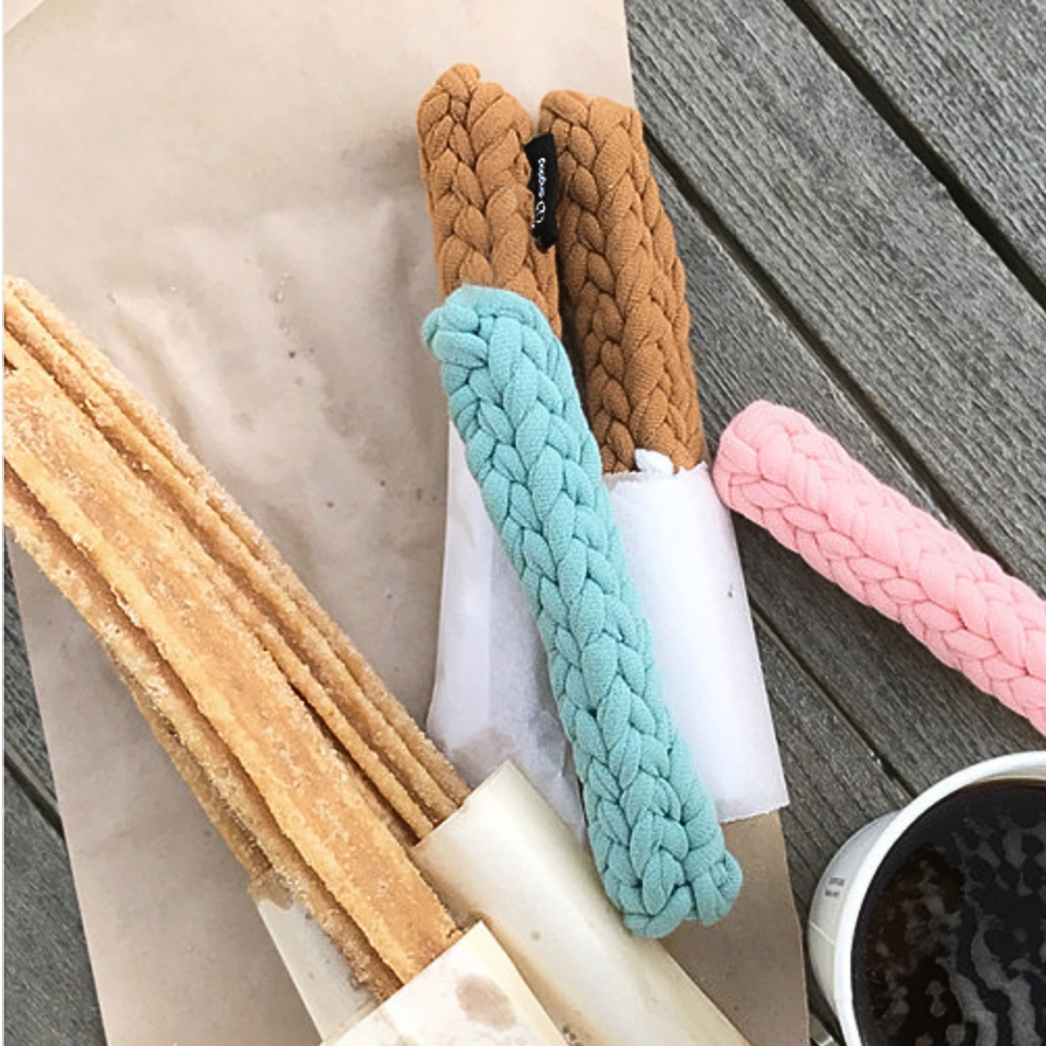 Churros Brown Dog Toy