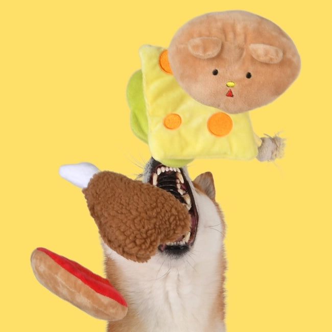 Fivedogs Burger Dog Toy