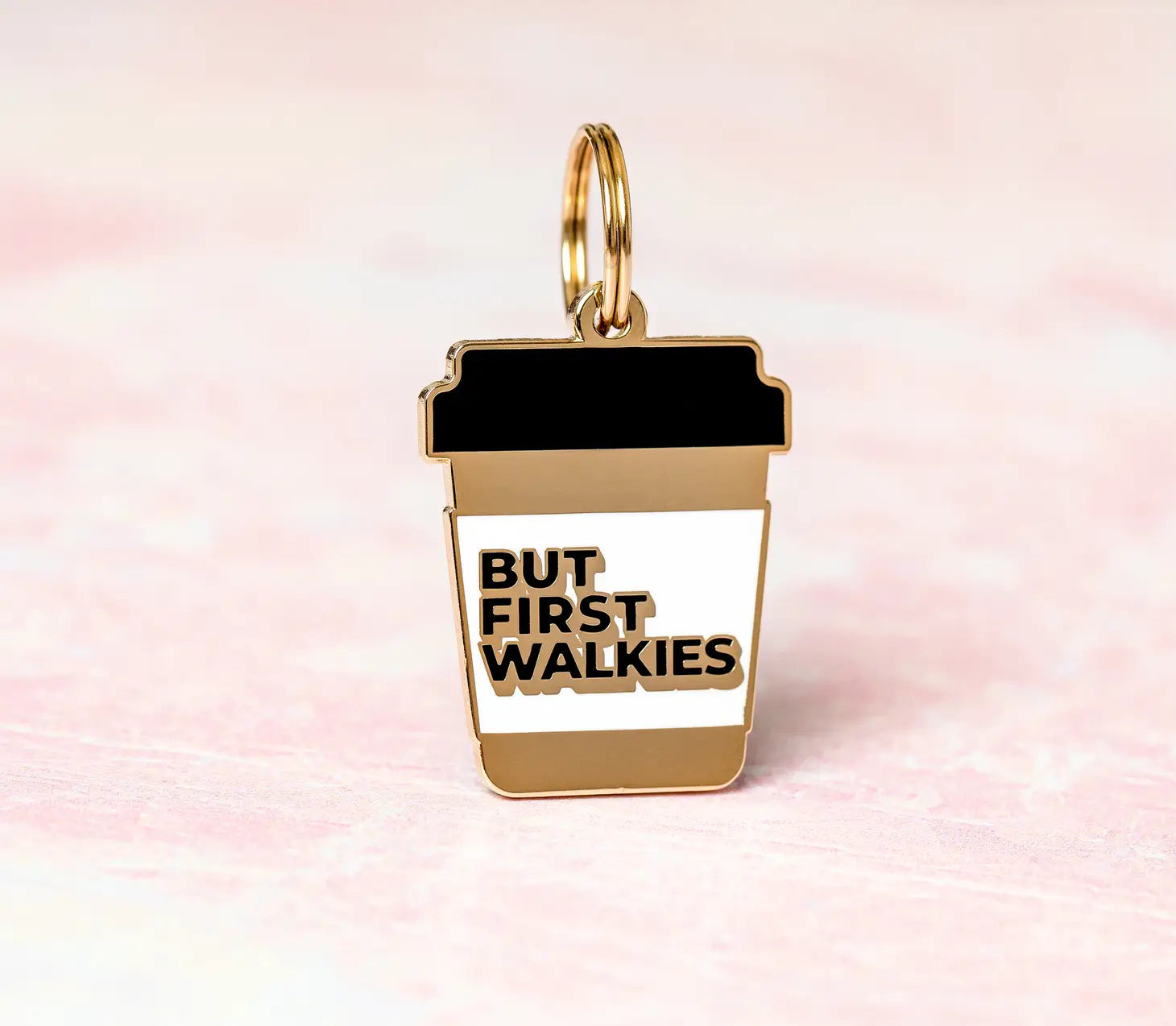 Pet Tag "But First Walkies"