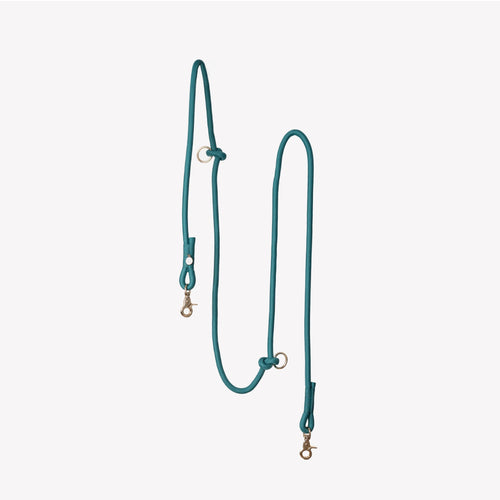 Dog Leash - Hands Free Braided Rope Blue
