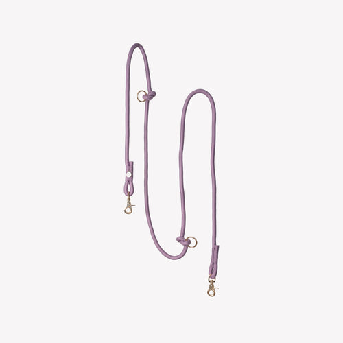 Dog Leash - Hands Free Braided Rope Lilac