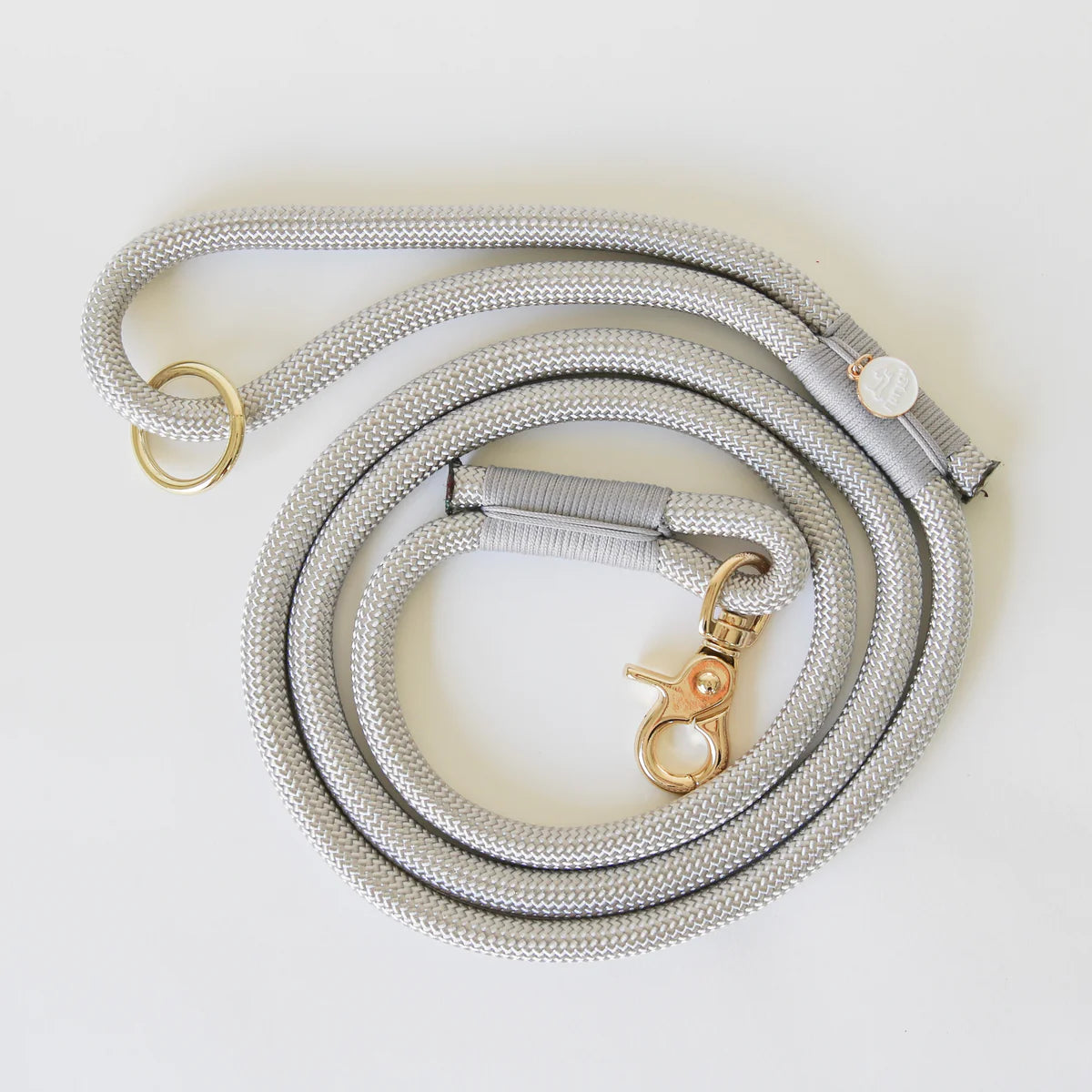 Grey - Braided Rope Leash For Dogs