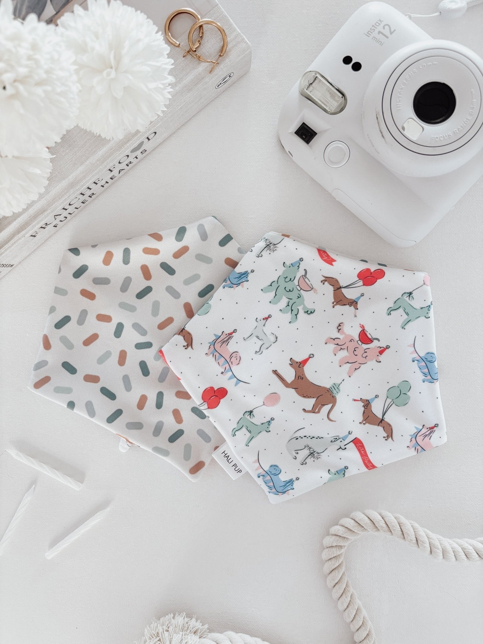 Dog Bandana - Birthday Pups With Reversible Sprinkles - Halipup - La Maison Mou