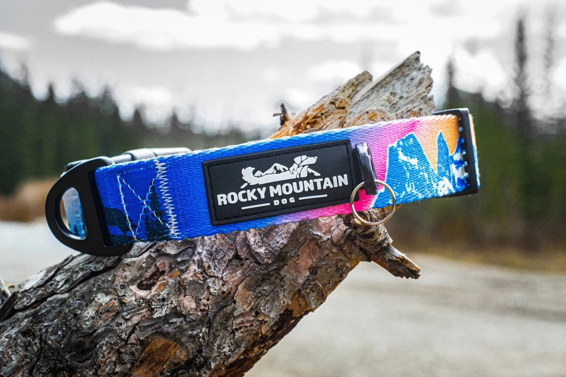 Dog Collar - Canmore Alpine Sunrise - Rocky Mountain Dog - La Maison Mou