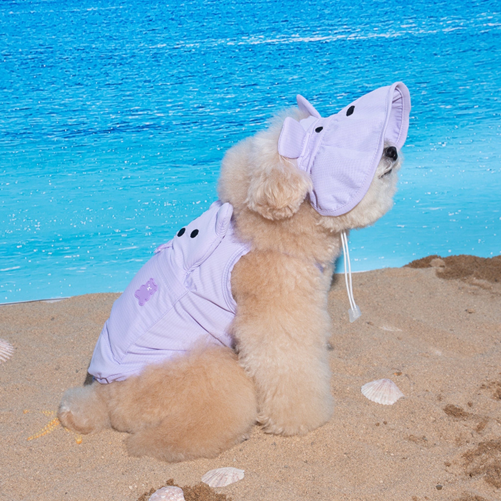 Dog Cooling Sun Hat – Big Bear Lavender - Puppy Gallery - La Maison Mou