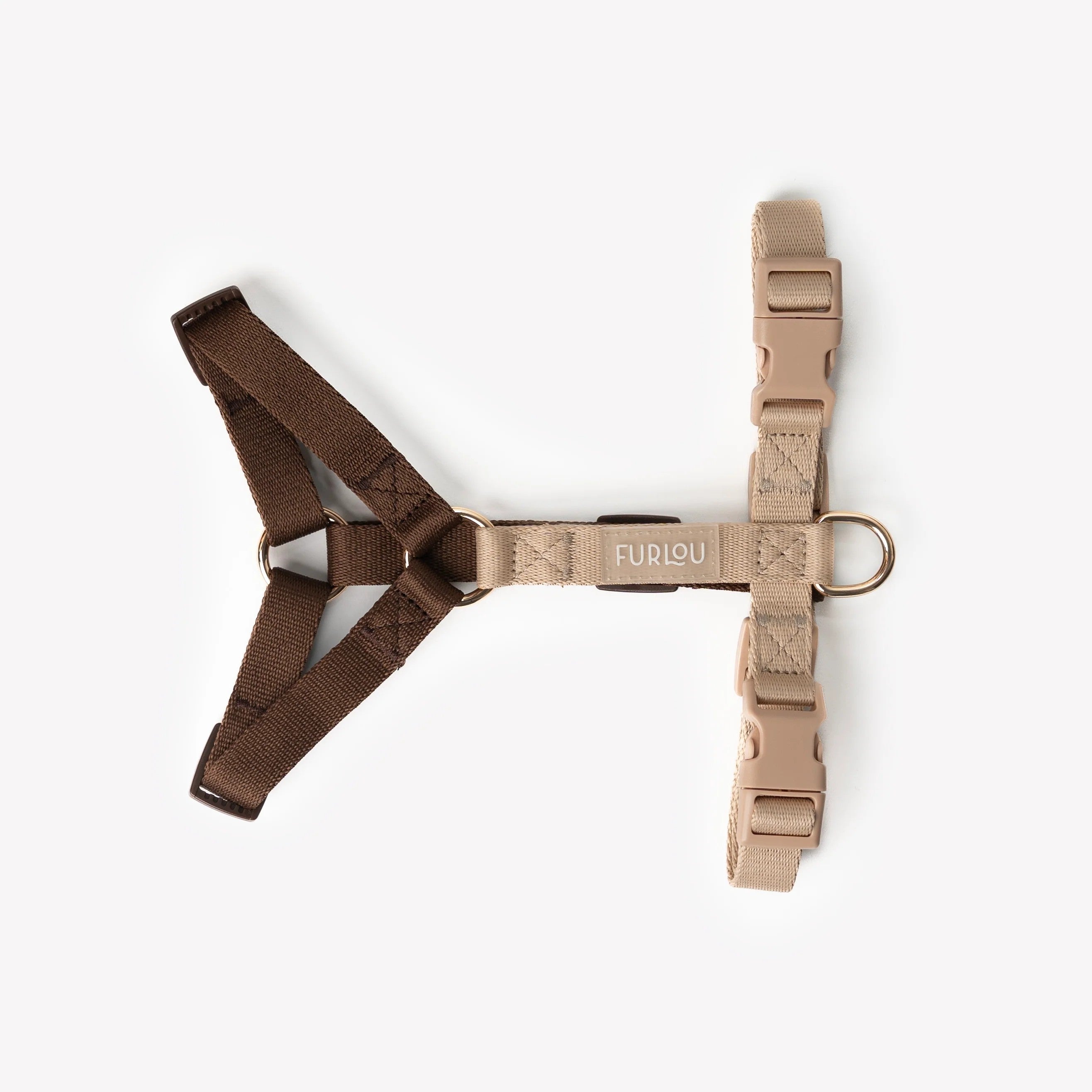 Dog Harness - Brown And Tan - Furlou - La Maison Mou