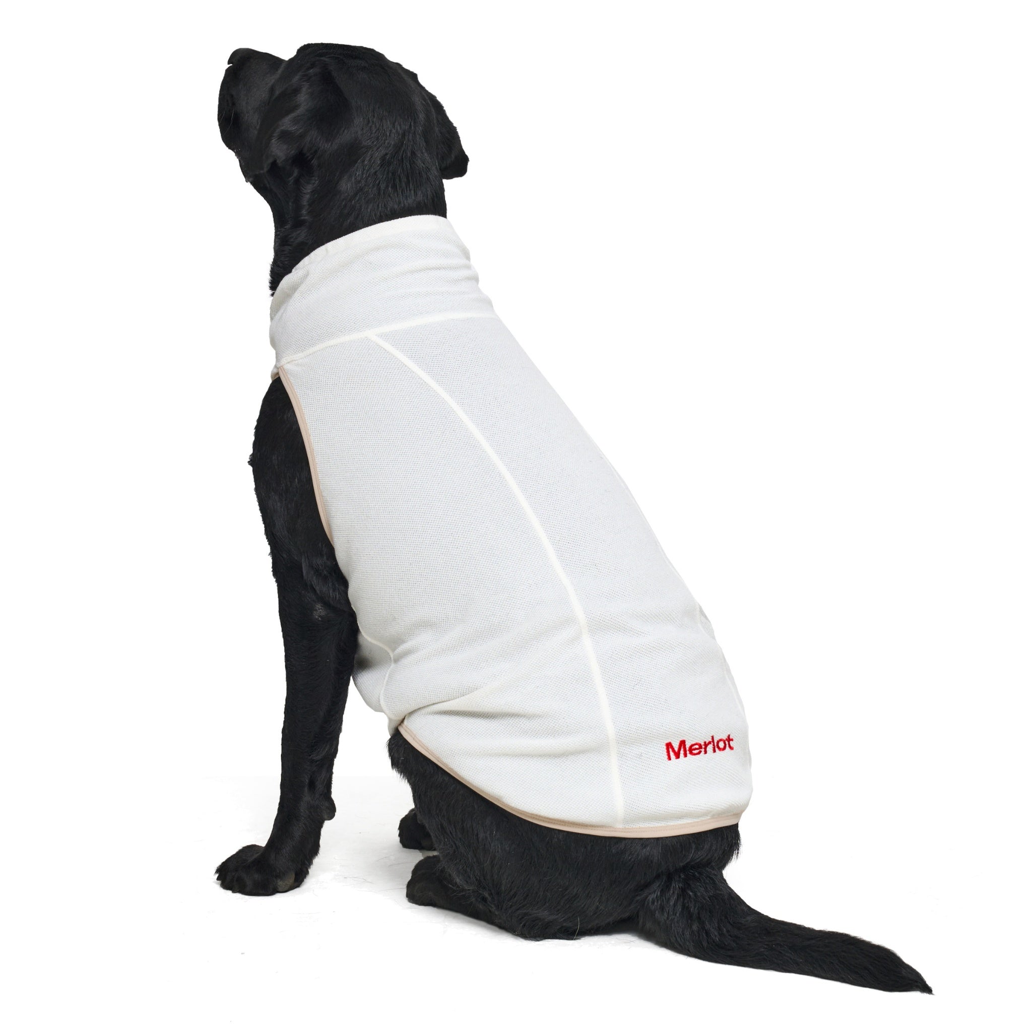 Dog Jacket – Shelter™ Layer Ivory | Merlot - Merlot - La Maison Mou