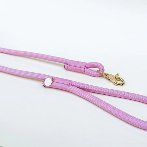 Dog Leash - Braided Rope Baby Pink