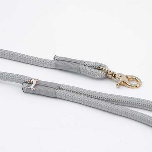 Laisse Pour Chien - Corde Tressée Gris 