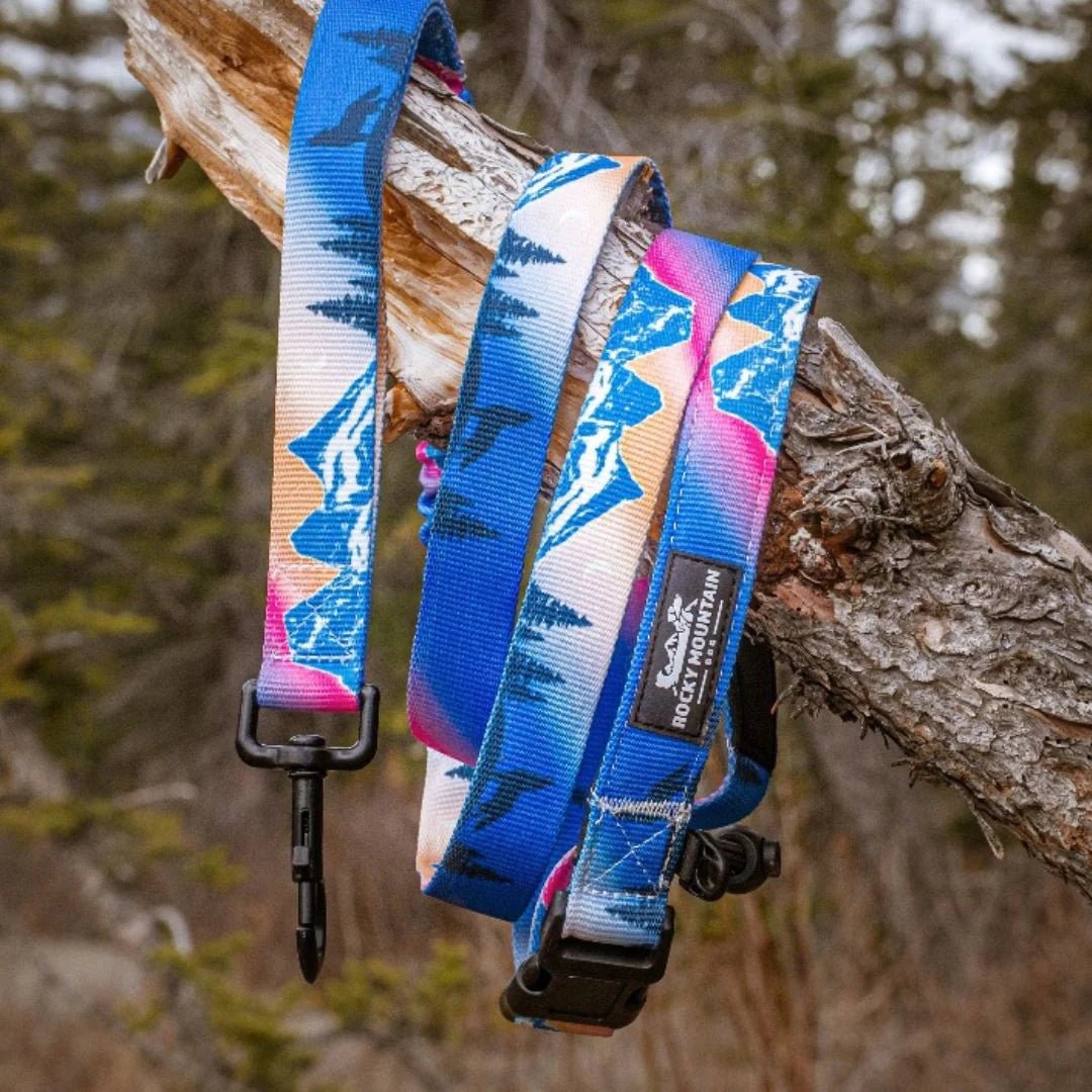 Dog Leash - Canmore All Mountain Sunrise - Rocky Mountain Dog - La Maison Mou