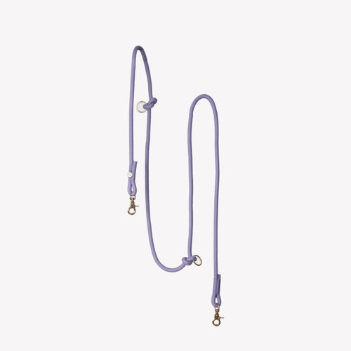 Dog Leash - Hands Free Braided Rope Lavender