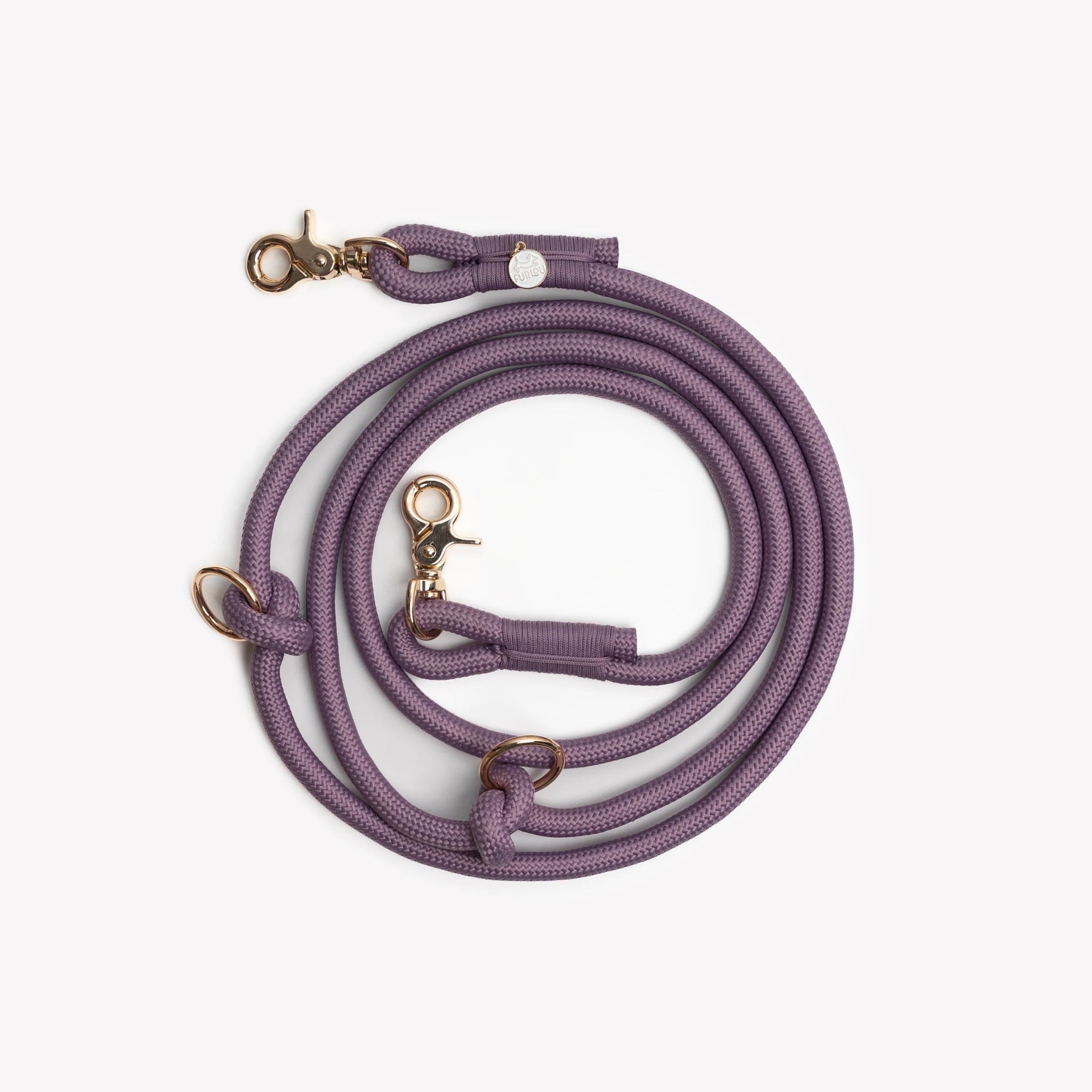 Dog Leash - Hands Free Braided Rope Lilac - Furlou - La Maison Mou