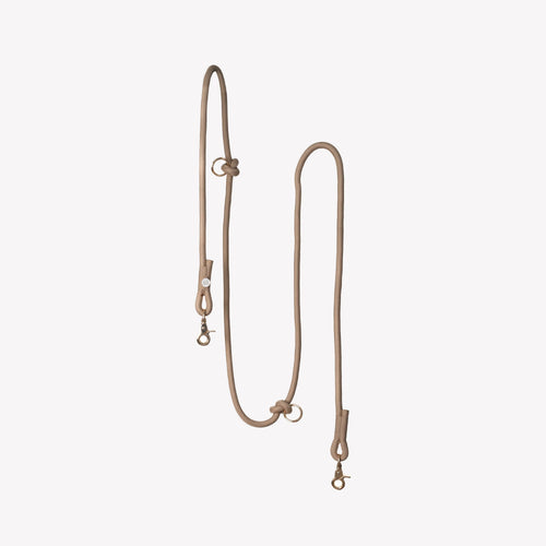 Dog Leash - Hands Free Braided Rope Sand