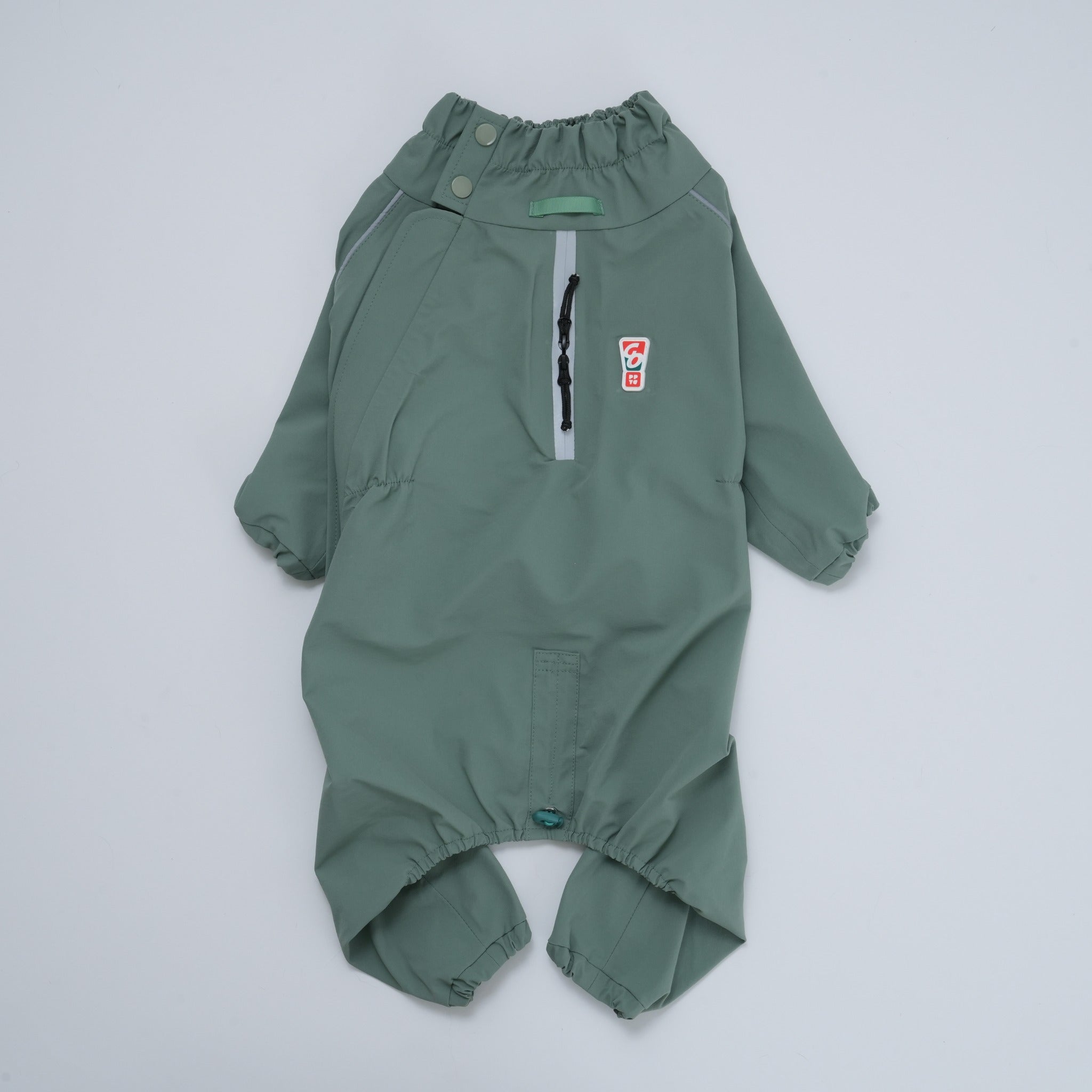 Dog Raincoat – Waterproof Go Pro Rainsuit Khaki - Puppy Gallery - La Maison Mou