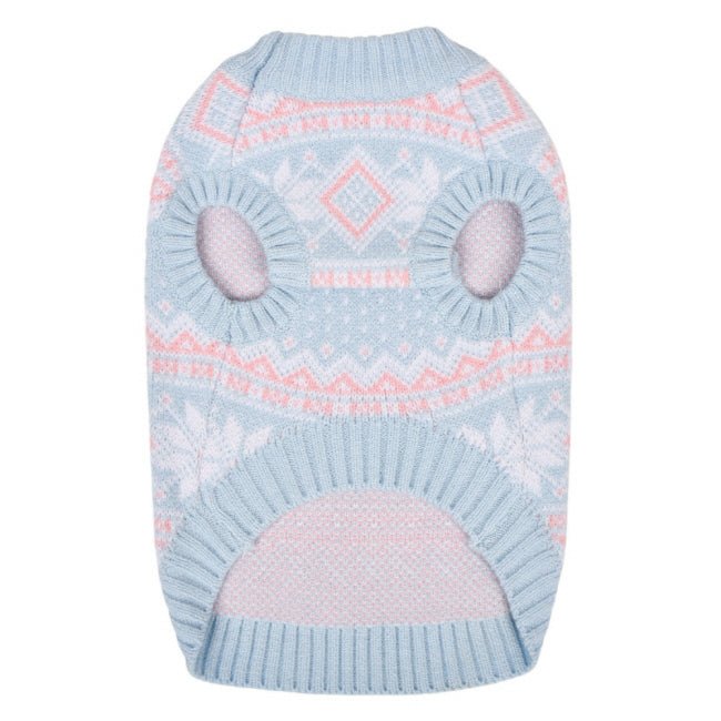 Dog Shirt - Nordic Pattern Knit Blue Sky - Olchi - La Maison Mou