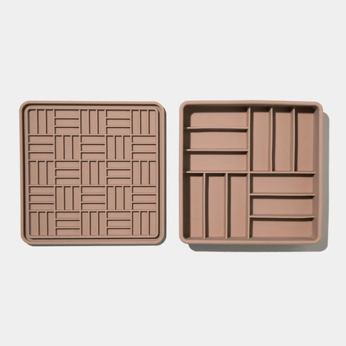 Gamelle Anti-Glouton Pour Chien – 3-en-1 Parquet Fig