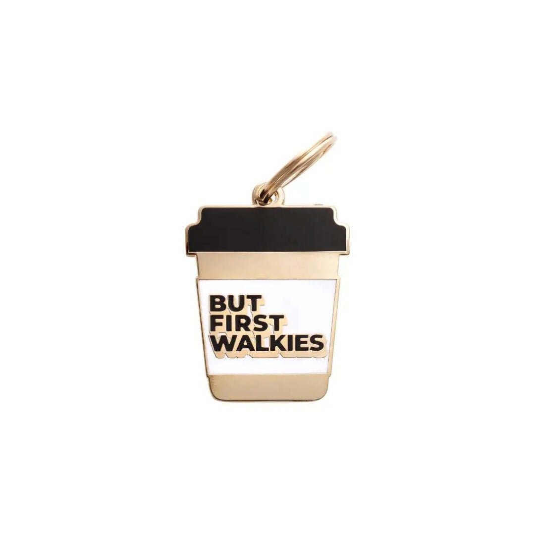 Dog Tag - But First Walkies - Two Tails - La Maison Mou