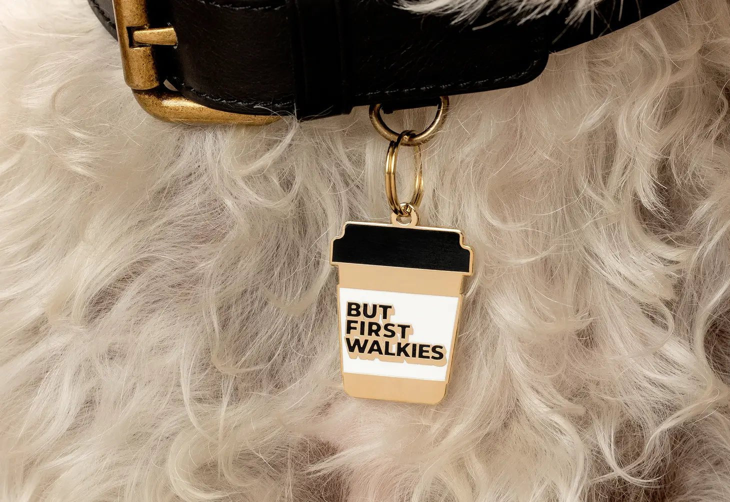 Dog Tag - But First Walkies - Two Tails - La Maison Mou