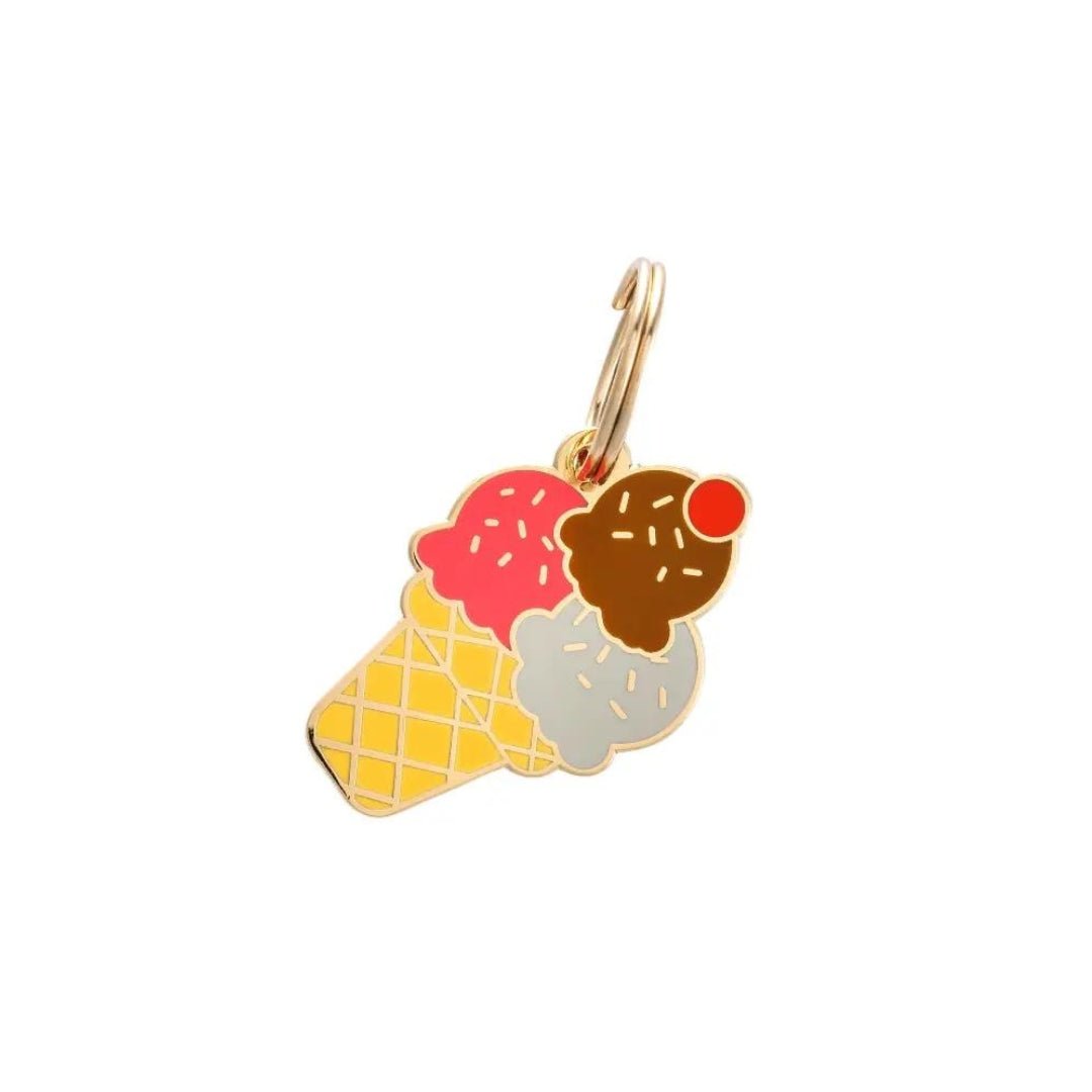 Dog Tag - Ice Cream - Two Tails - La Maison Mou