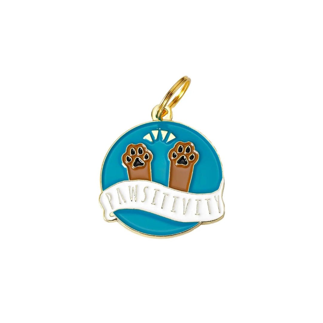 Dog Tag - Pawsitivity - Two Tails - La Maison Mou
