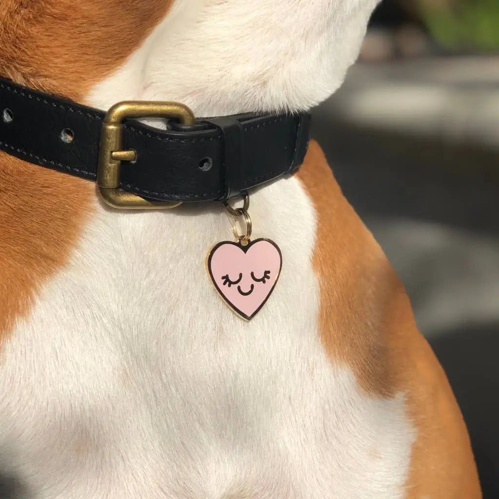 Dog Tag - Smiling Heart - Two Tails - La Maison Mou
