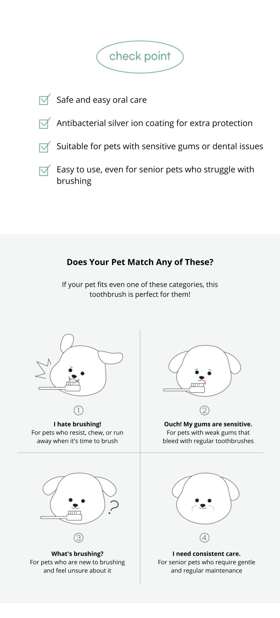 Dog Toothbrush - Microfleece Finger - Bite Me - La Maison Mou