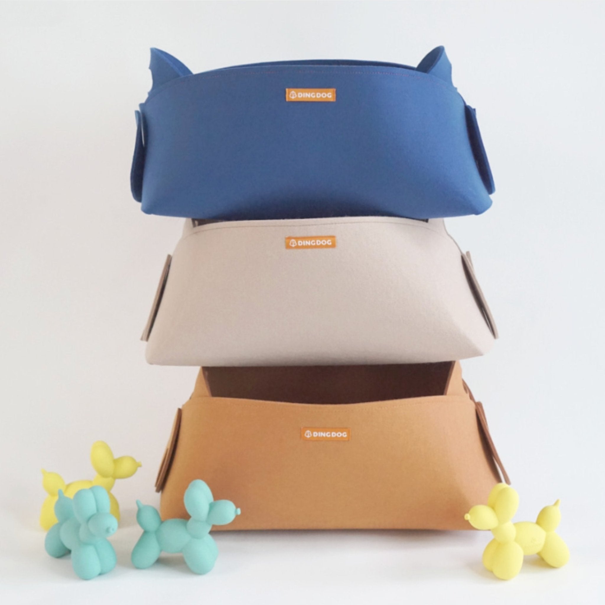 Dog Toy Basket Beige - Dingdog - La Maison Mou