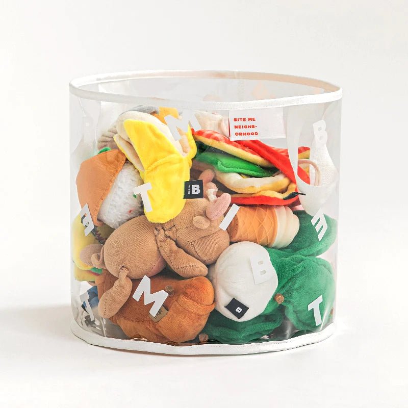 Dog Toy Basket - Clear White - Bite Me - La Maison Mou