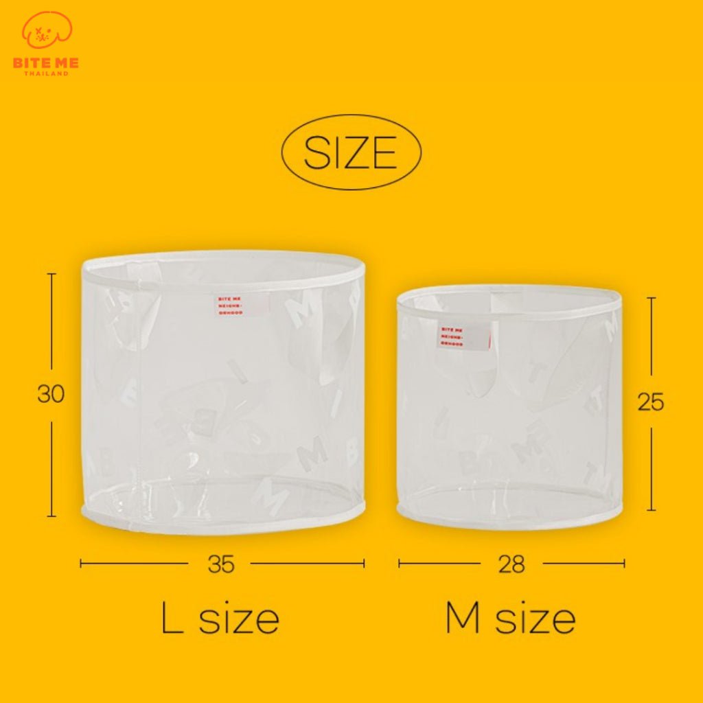 Dog Toy Basket - Clear White - Bite Me - La Maison Mou