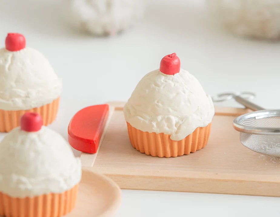 Dog Toy - Latex Cherry Muffin - Bite Me - La Maison Mou
