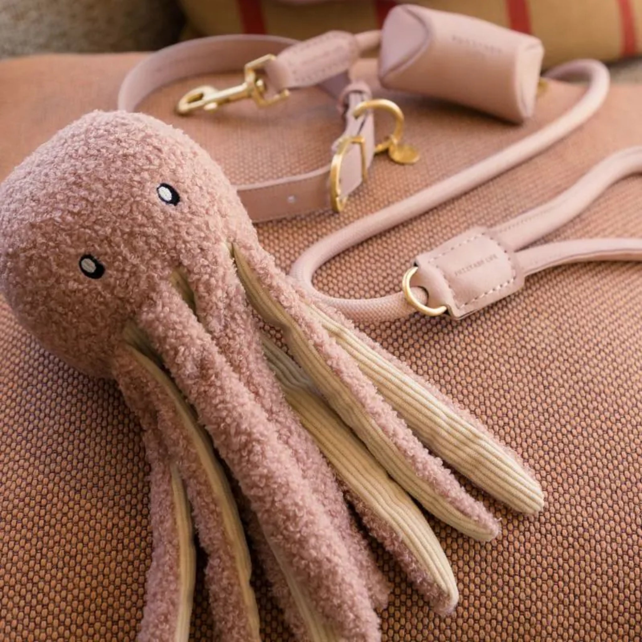 Dog Toy - Soft Blush Octopus - FuzzYard - La Maison Mou