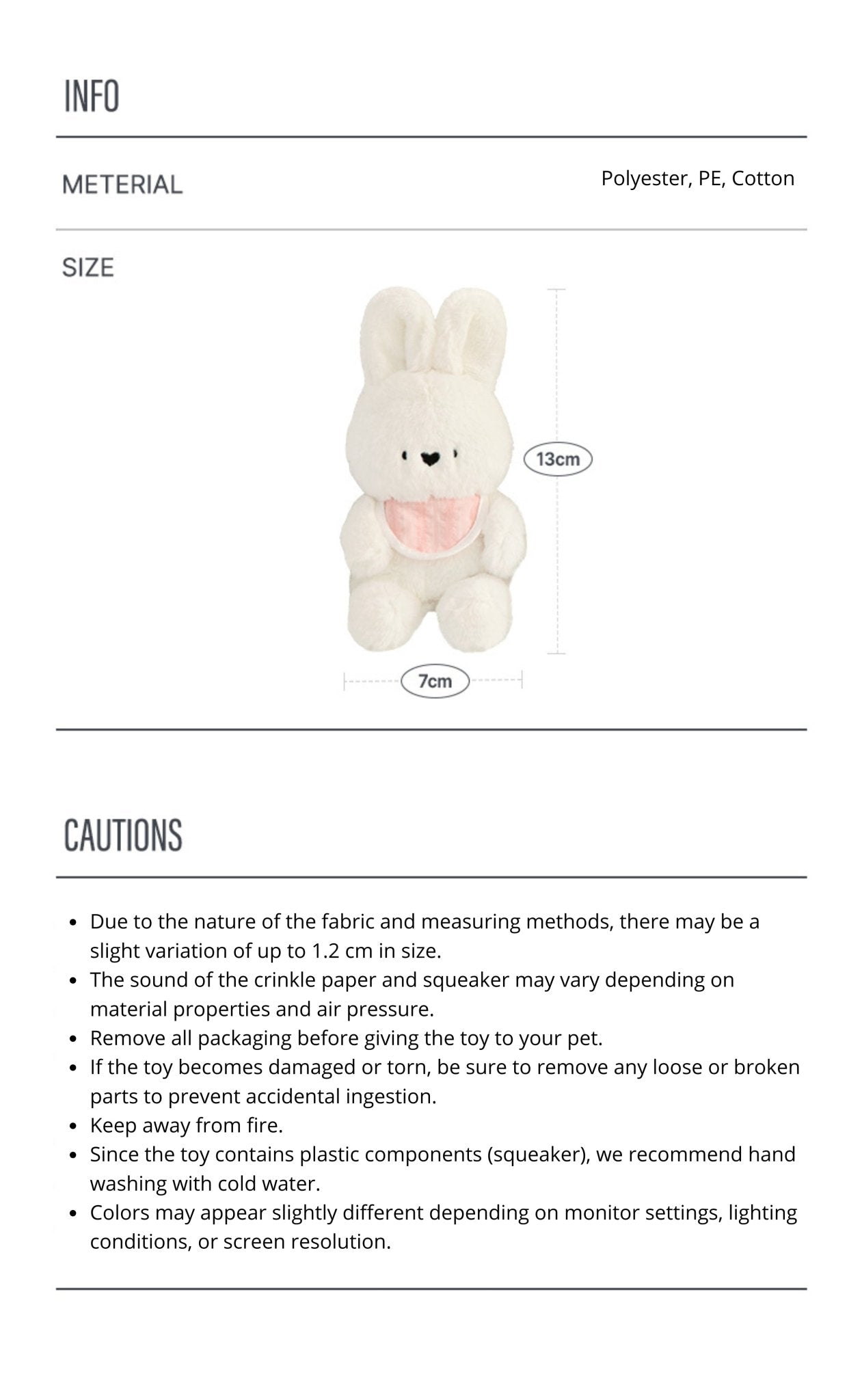 Dog Toy - SSFW My Bestie Bunny - Bite Me - La Maison Mou