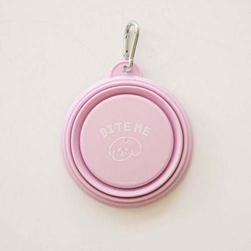 Dog Travel Bowl - Foldable Lavender - Bite Me - La Maison Mou