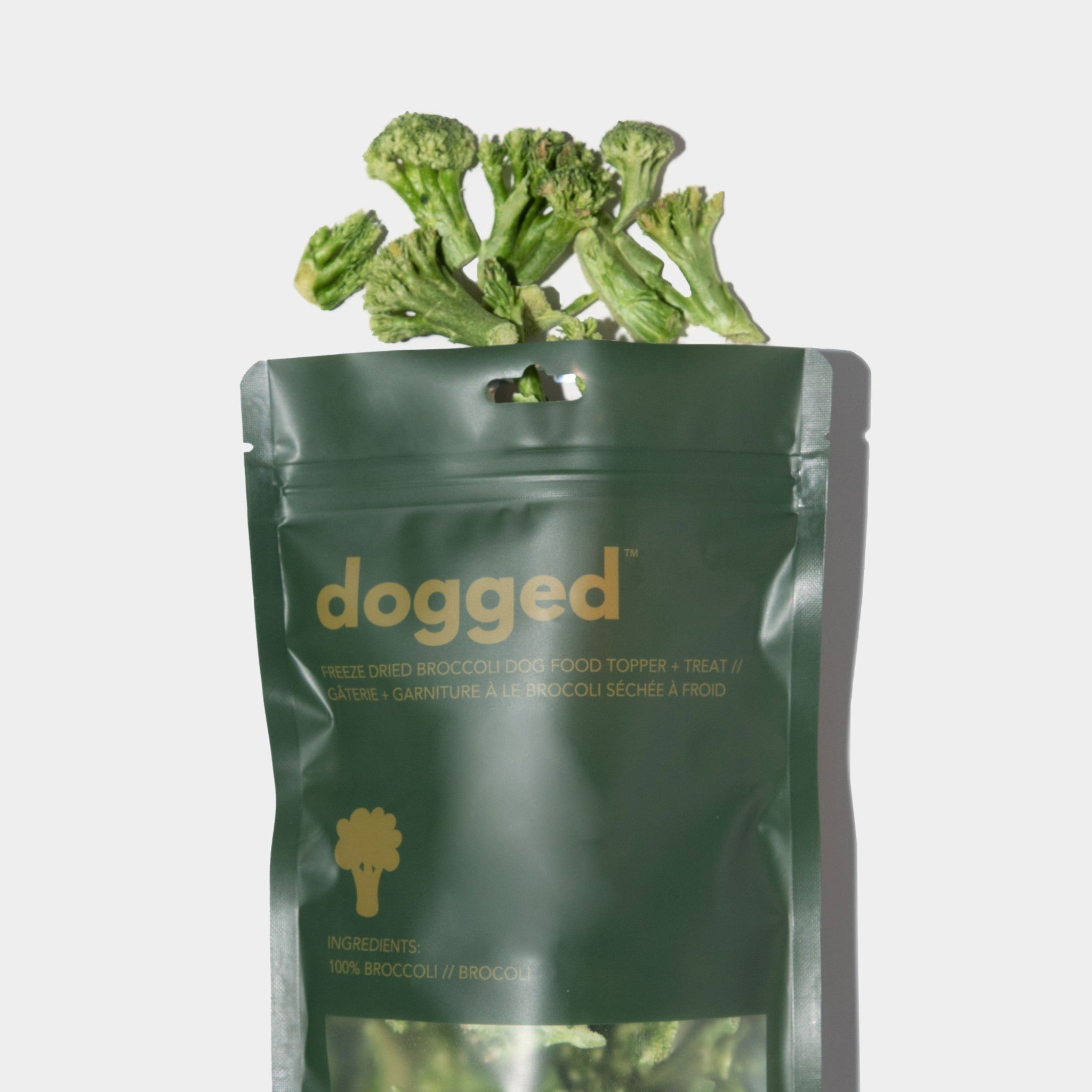 Dog Treats - Freeze Dried Broccoli Topper - Dogged - La Maison Mou