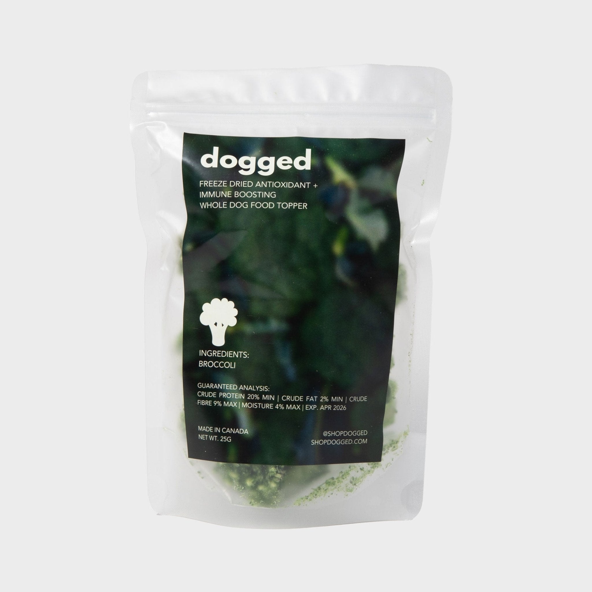 Dog Treats - Freeze Dried Broccoli Topper (Limited Edition) - Dogged - La Maison Mou