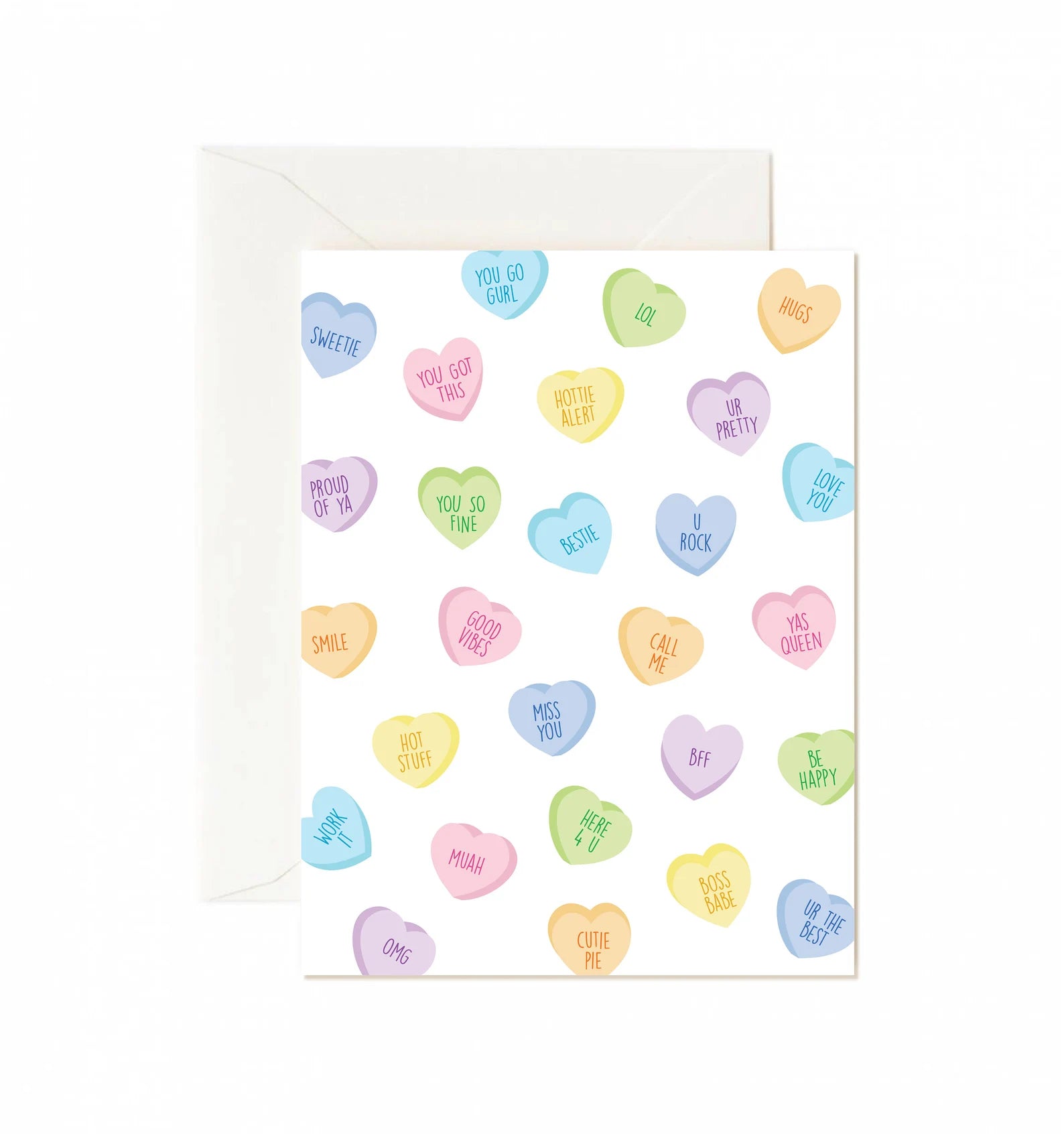 Greeting Card - BFF Hearts - Tickle Me Lavender - La Maison Mou