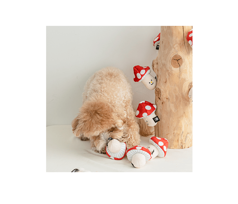 Nosework Dog Toy - Mushroom - Bite Me - La Maison Mou
