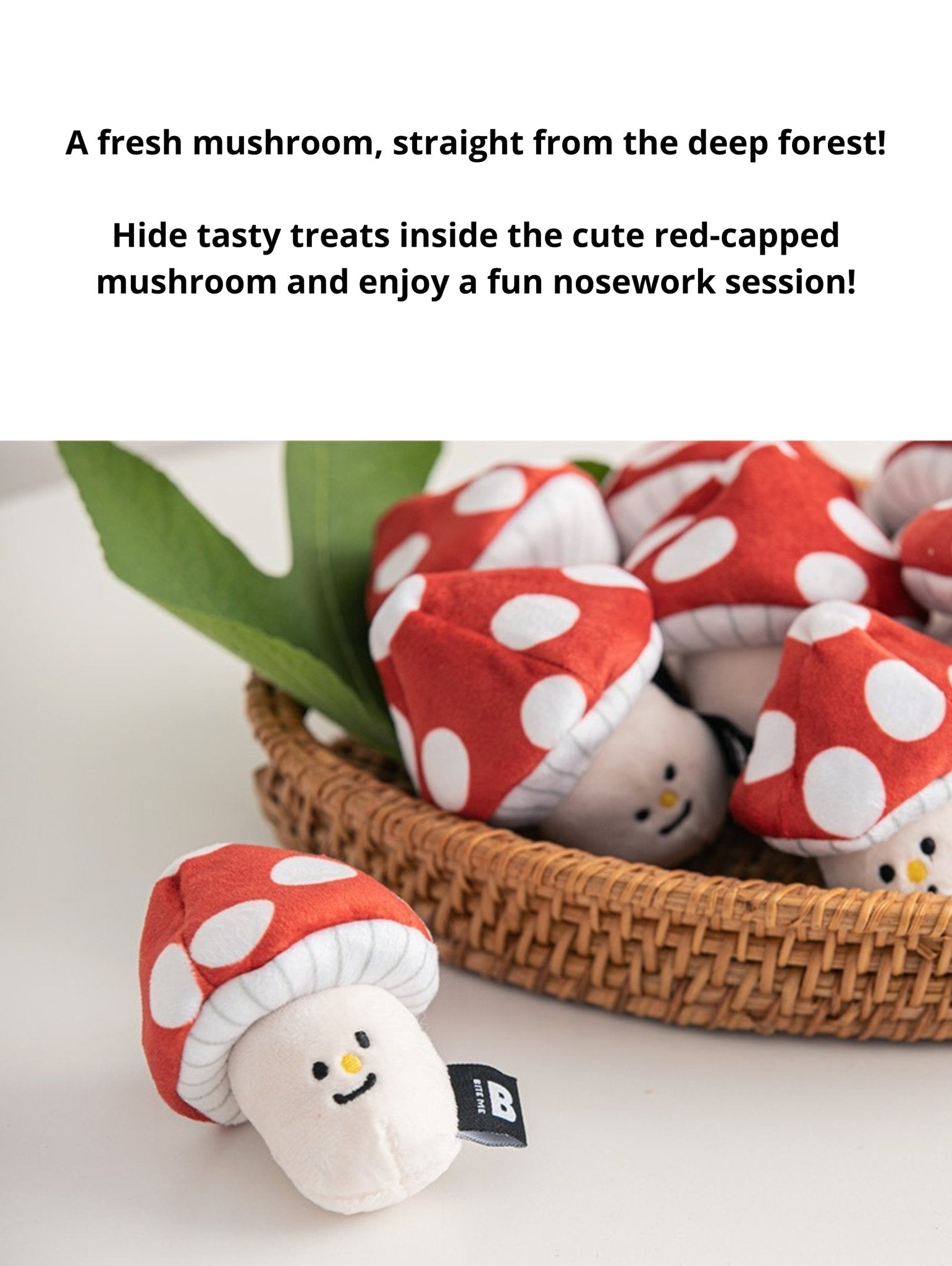 Nosework Dog Toy - Mushroom - Bite Me - La Maison Mou