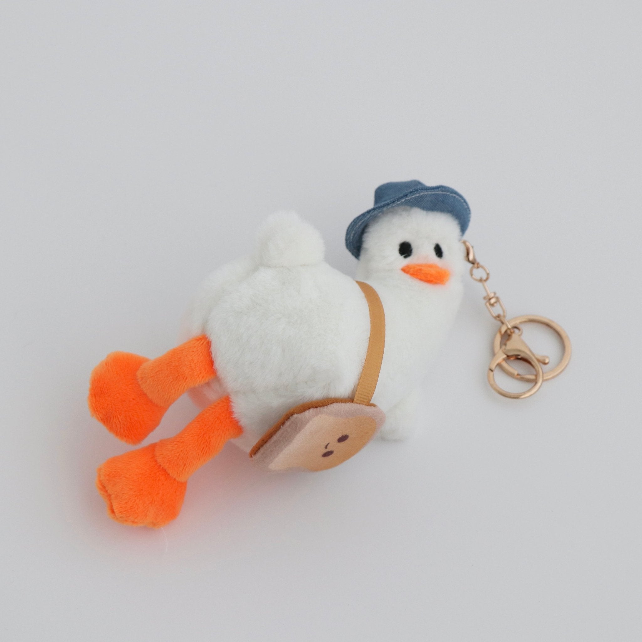 Plush Keychain - Duck and Toast White - La Maison Mou - La Maison Mou