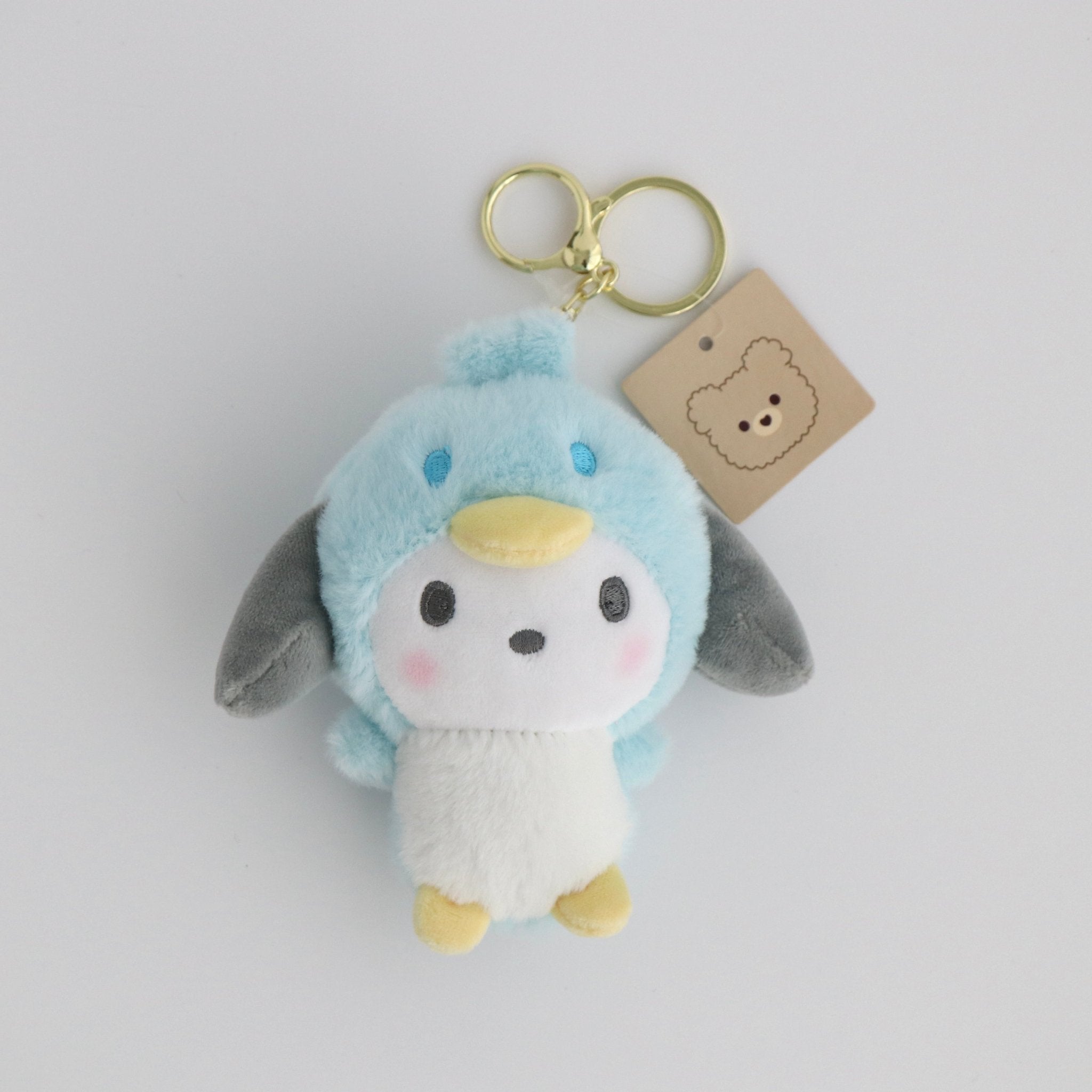 Plush Keychain - Sanrio Pochacco Penguin Costume - La Maison Mou - La Maison Mou