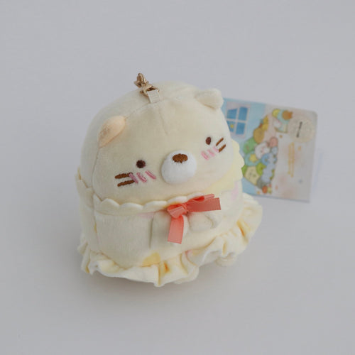 Plush Keychain - Sumikko Gurashi Neko - Light Yellow